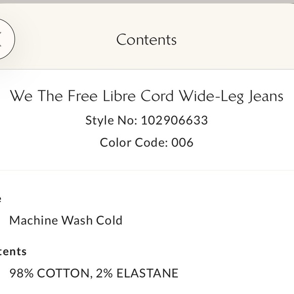 Free People Libre Cord Wide-Leg Pants Chili Oil 28 - Picture 9 of 9